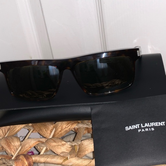 Saint Laurent 57MM Rectangle Sunglasses - Picture 4 of 5